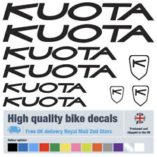 Kuota bike decals labels with