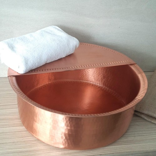 Handmade copper pedicure bowl - copper,