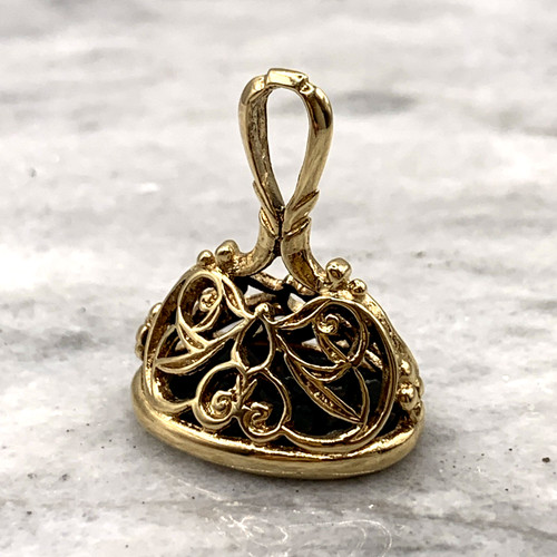 Gold fob bloodstone - ct,