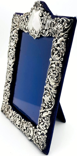 Antique silver easel backed - silver,