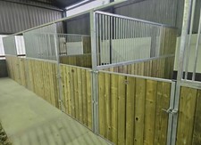 Internal Stables Bronze Range. 12ft Front, Wood Infills