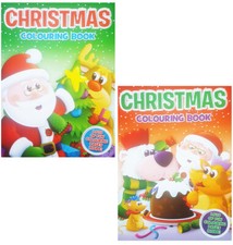 A4 Childrens Christmas Coloring Books Book For Kids Boys Girls - SANTA