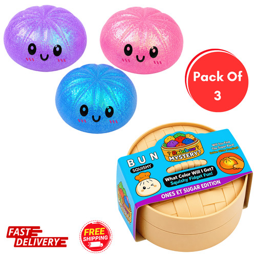 Glitter dumpling squishy toy - dumpling,