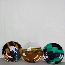 3pc Signed C. Patten Fused Art