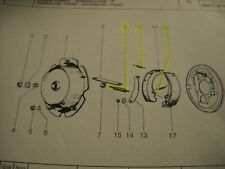 KIT MOLLE GANASCE FRENO POST. PIAGGIO  APE 50 TUTTE LE VERSIONI (ORIG. PIAGGIO)