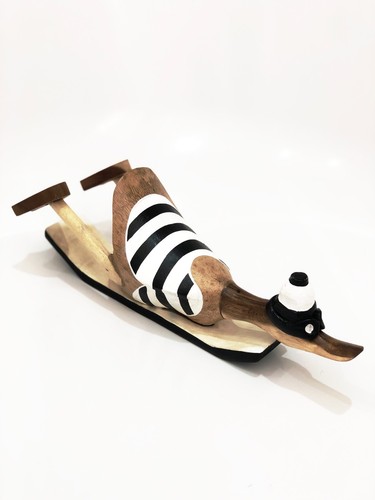 Wooden surfer duck - surfer, bamboo