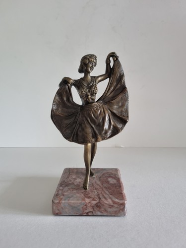 Bergman cold painted - painted, bronze