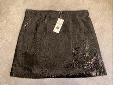 BNWT M&S BLACK SEQUIN MINI