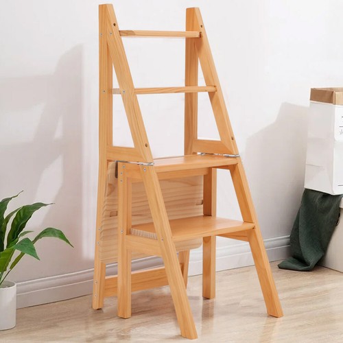 Step stool wooden folding - wooden,
