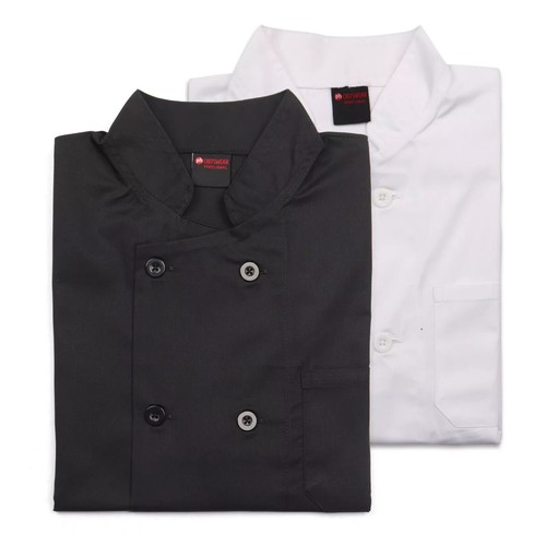 Chef jacket plastic button - plastic,