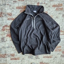 Columbia Black Quarter-Zip Fleece Jacket Mens XL