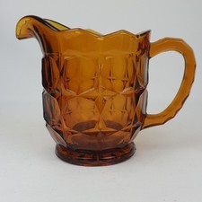 Vintage Glass Jug Amber Glass