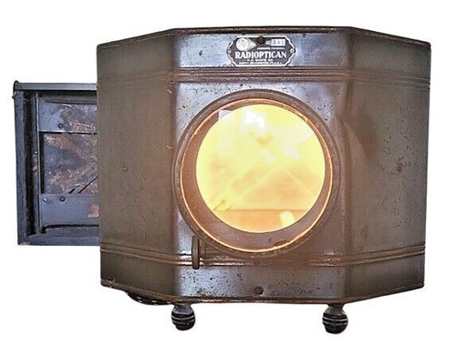 Antique magic lantern post - lantern,