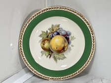 Vintage A.G.R. Crown Ducal Hand Painted Plate / Dish Still Life 9”