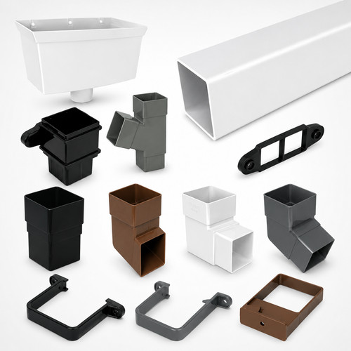 65mm square upvc downpipe - 65mm,