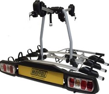 Maypole 4 Bike Carrier Towbar , Tilting System with Lights