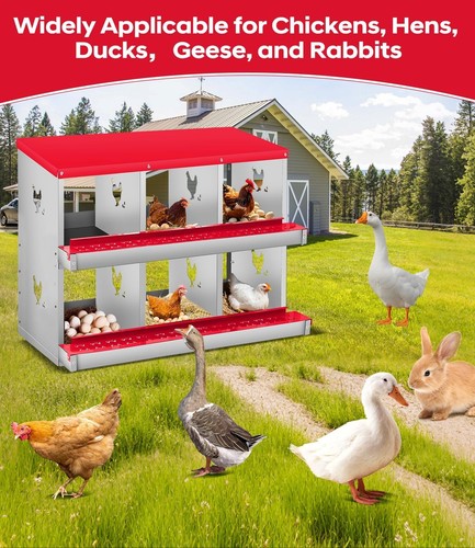 Compartment chicken nest box - compartment,