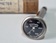 Vintage Rototherm Dial Type Pocket Thermometer - Range 0-300c