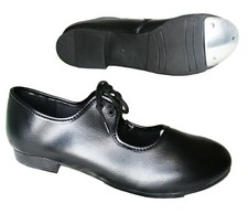 Black Tap Dance Shoes Child Size 5 up to Adults 8.5