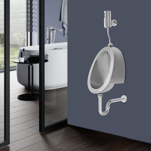Urinals oval silver - silver, stainless