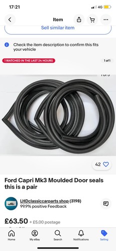 Ford capri mk3 - capri, moulded