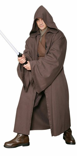 Dark brown jedi robe only - jedi,