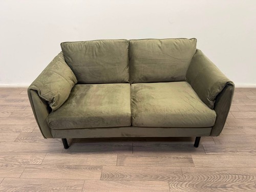 Bexley green velvet seater - green,