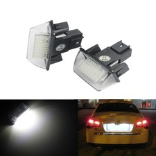 2x For Peugeot 5008 206 307 Citroen C3 C4 C5 LED License Number Plate Light Lamp