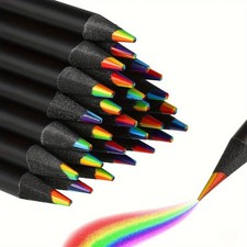12pcs Black wood Rainbow
