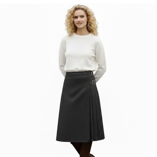 Ladies knee length kilt skirt - ladies,