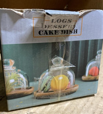 Glass Dome with Wooden Base