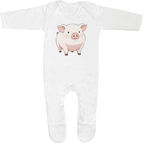 Chester white pig - white, pig'
