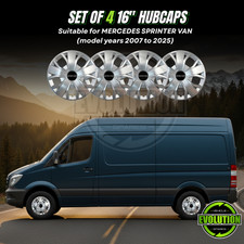 16" Wheel Trims Hub Caps Set of 4 Fits Mercedes Sprinter 2007-2026