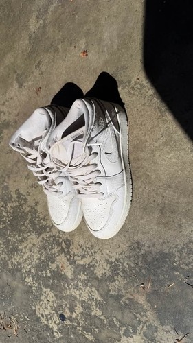 Nike air jordan mid white - air,