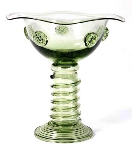 Roman art glass vase - art,