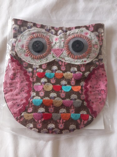 Sass belle brown owl fabric - brown,
