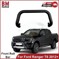 Heavy-Duty 76mm Black Bull Bar A-Bar Nudge Bar For Ford Ranger T6 2012-22