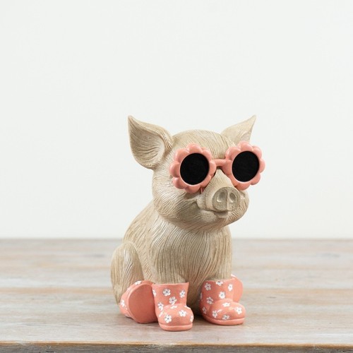 Sitting pig sunglasses and - sunglasses,