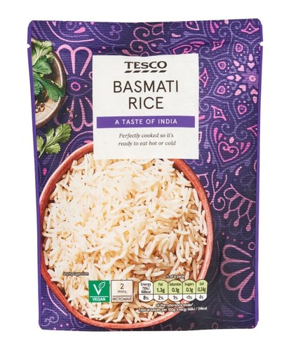 Tesco microwave basmati rice - basmati,