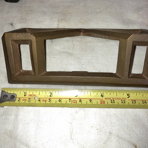 Vintage brass mitre template - brass,