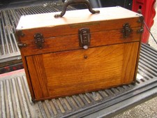 Antique 7 Drawer Oak Mechanics