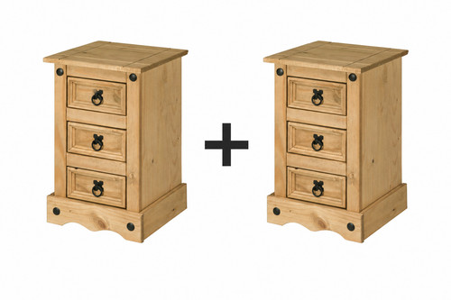 Corona bedside table drawer - bedside, 3