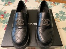 CHANEL Quilted Black Leather