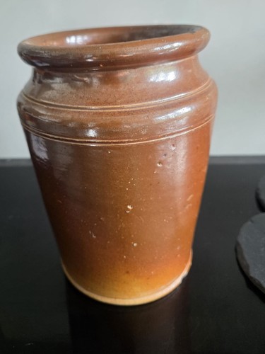 Vintage antique brown glazed - vintage,
