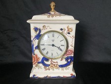 Masons Ironstone Blue Mandalay Clock Time Keeper Floral Pattern Ornament