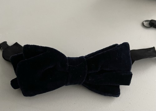 Vintage bow tie dark blue - dark,