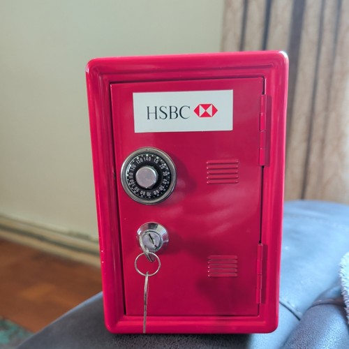 Vintage money box hsbc - money,