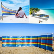 4 5 6 7 8 & 10 POLES WINDBREAKER WINDBREAK BEACH CAMPING WIND BREAKER SHELTER