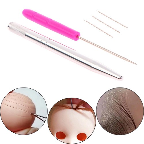 Diy doll hair needle - diy,