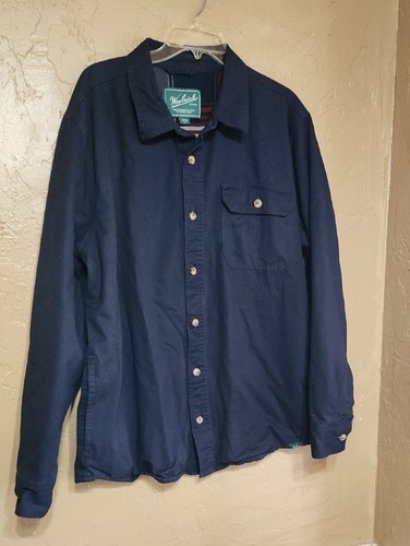 Woolrich blue shirt jacket - woolrich, shirt/jacket
